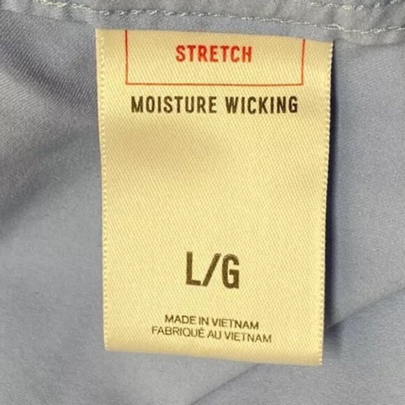 Express Button Up Men's Large Light Blue Extra Slim Fit Performance Lightweight - Picture 6 of 7